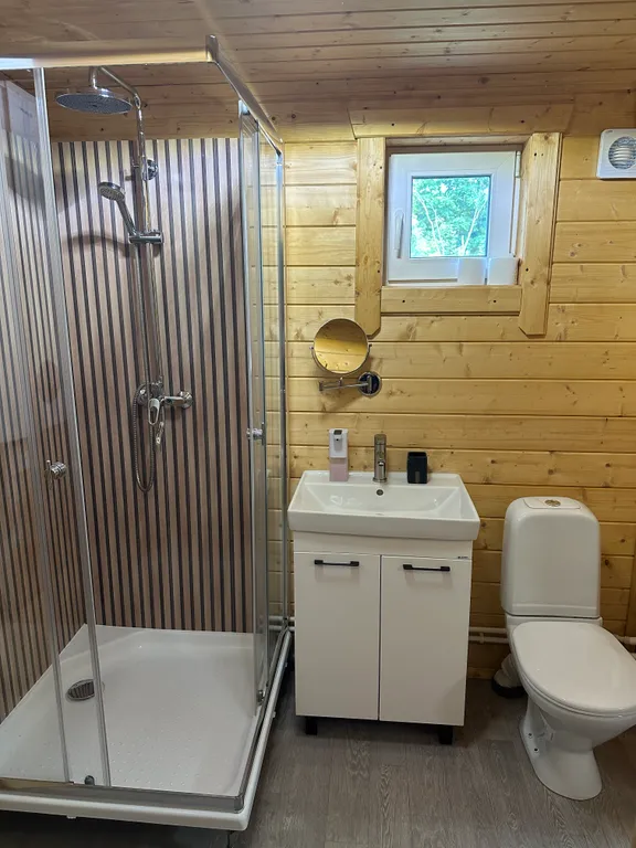 Уютный домик с террасой и сауной