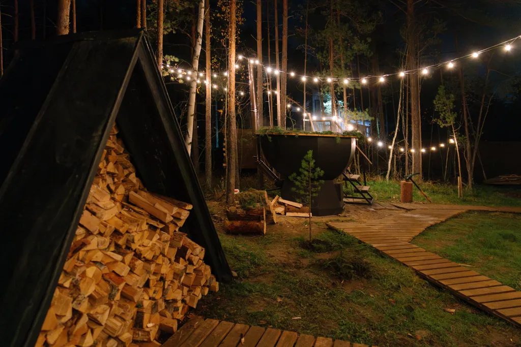 Дом A-Frame в Раздолье с сибирским чаном