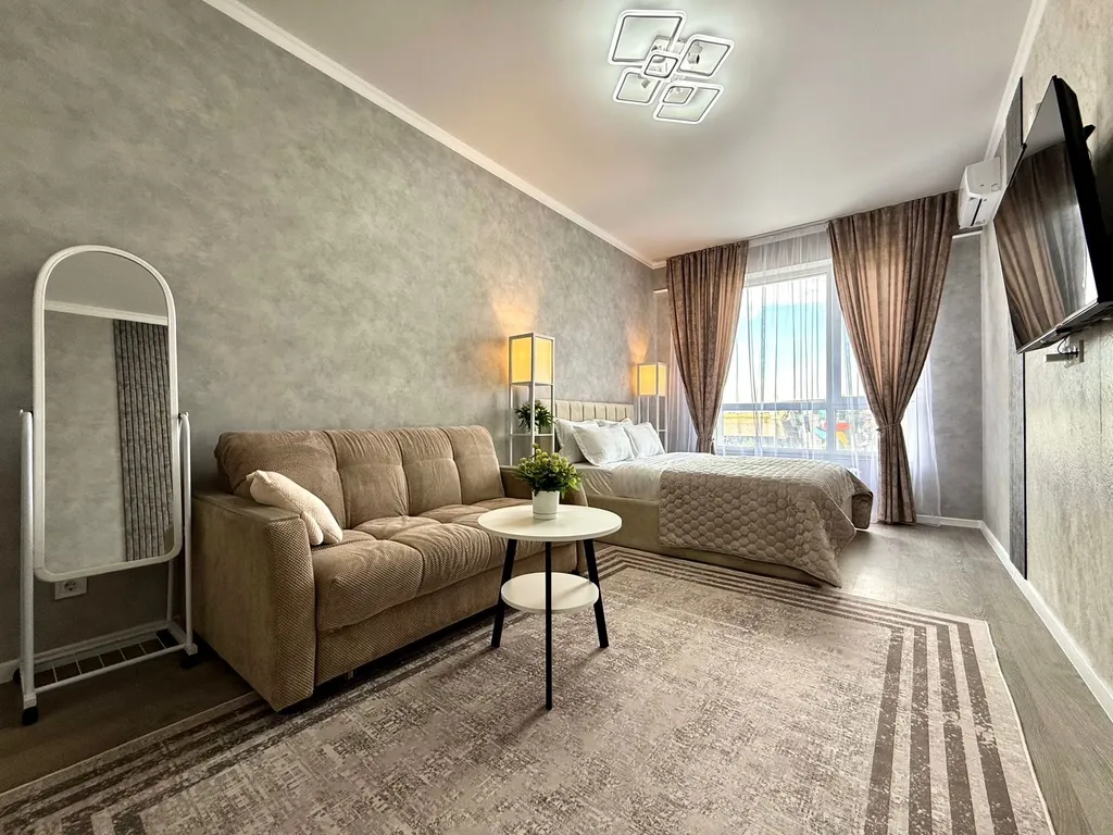 Премиум квартира в ЖК «Меридиан» центр города & питьевая вода подарок — аренда посуточно в Алматы