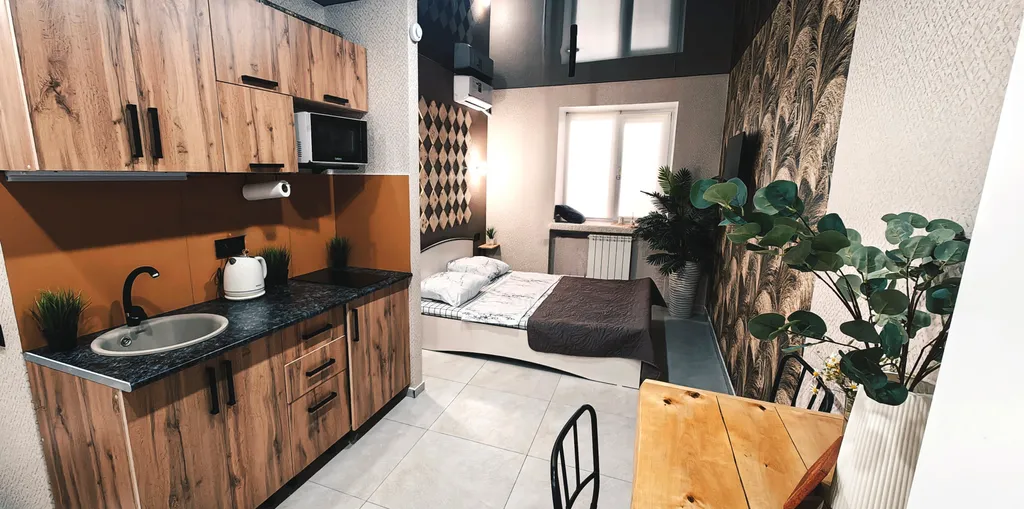 Квартира Уютная студия напротив университета и парка в центре Нефтяников — Омск