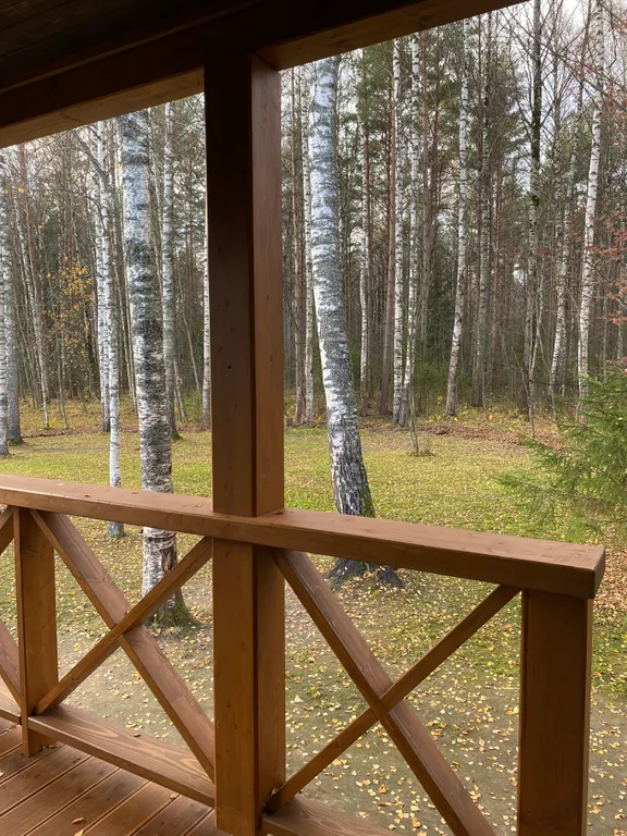 Уютный домик в лесу около реки