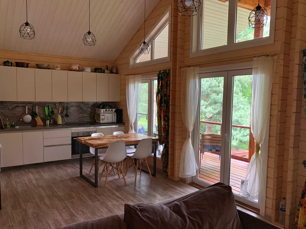 Дом с баней в сосновом бору