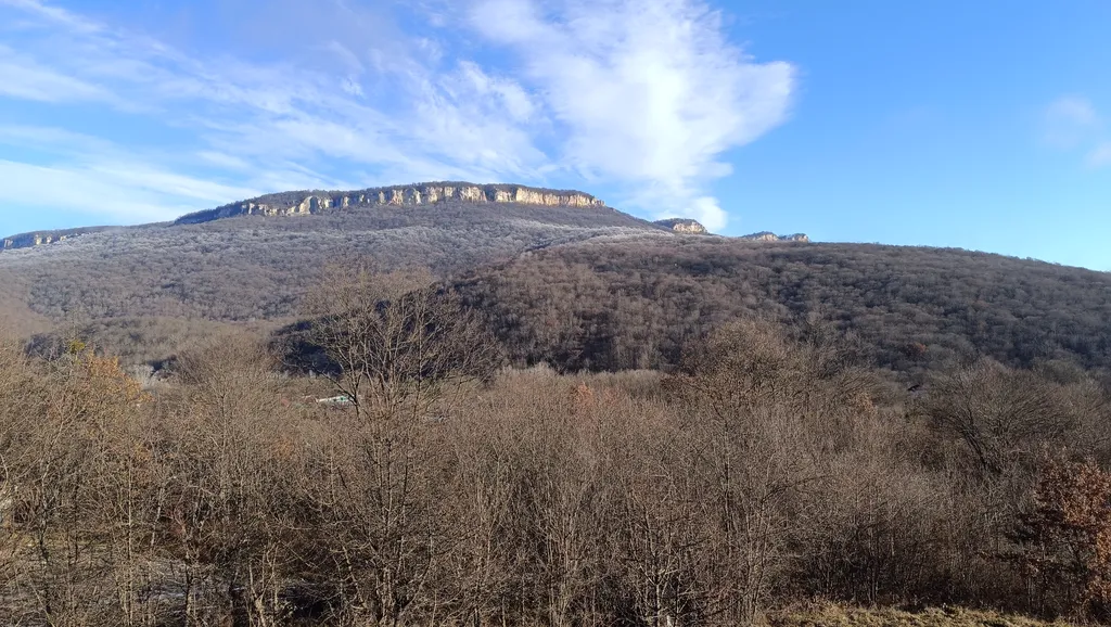 Атмосферный дом у леса с видом на горы