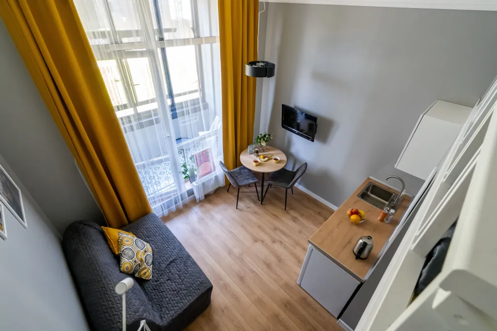 Квартира Квартира Двухуровневая студия с бесплатной парковкой — Санкт-Петербург