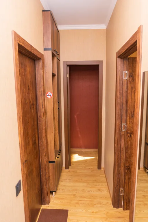 Уютная квартира с большим балконом и видом на город