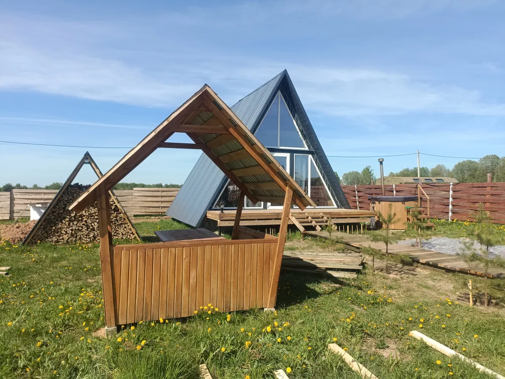 Домик а фрейм у Плеса