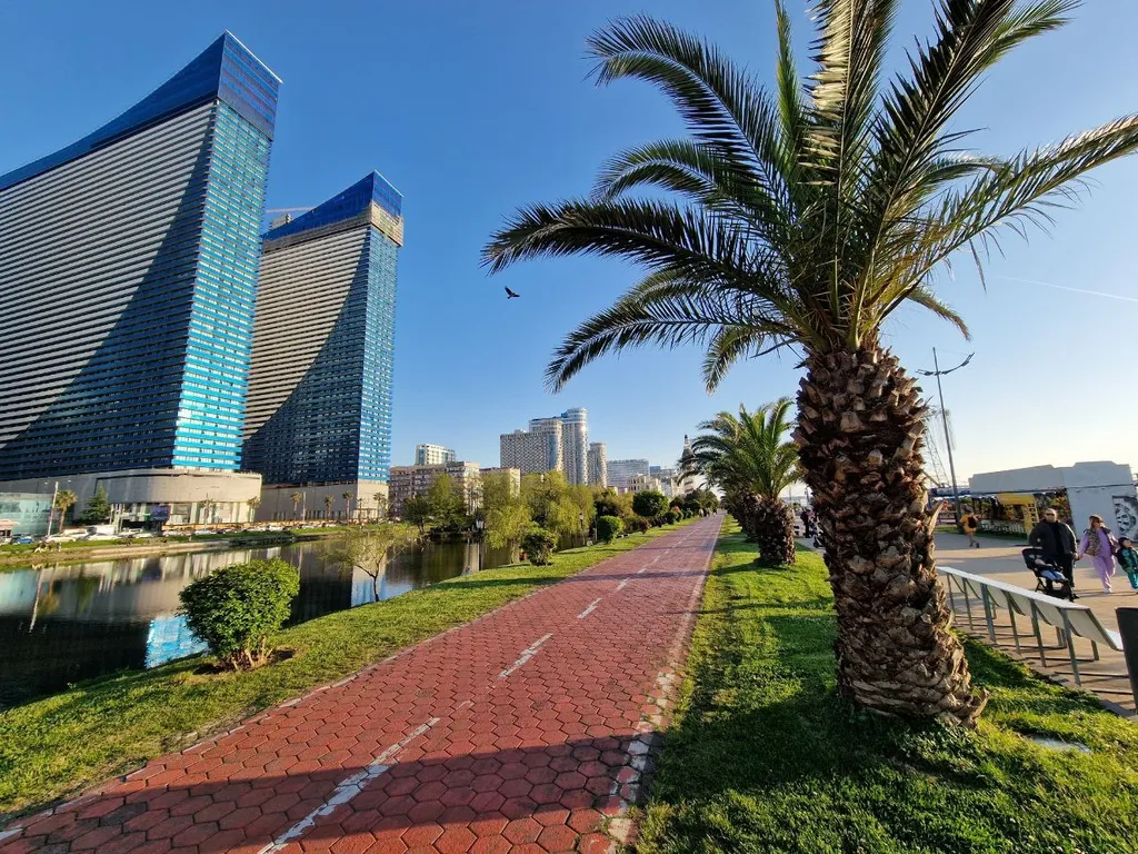 Квартира Роскошный номер на 2-3п в новом корпусе D2 с видом на море и фонтан — аренда посуточно в Батуми