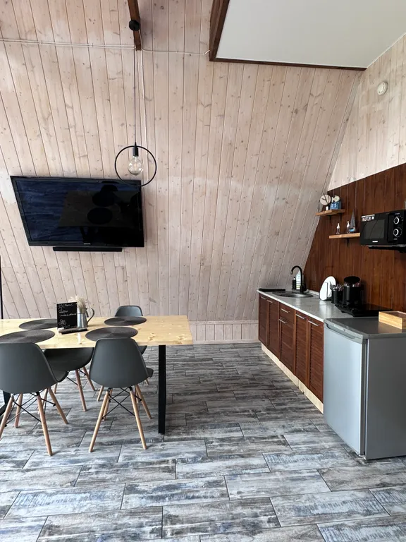 Коттедж Треугольный эко-дом с баней и чаном — Истра