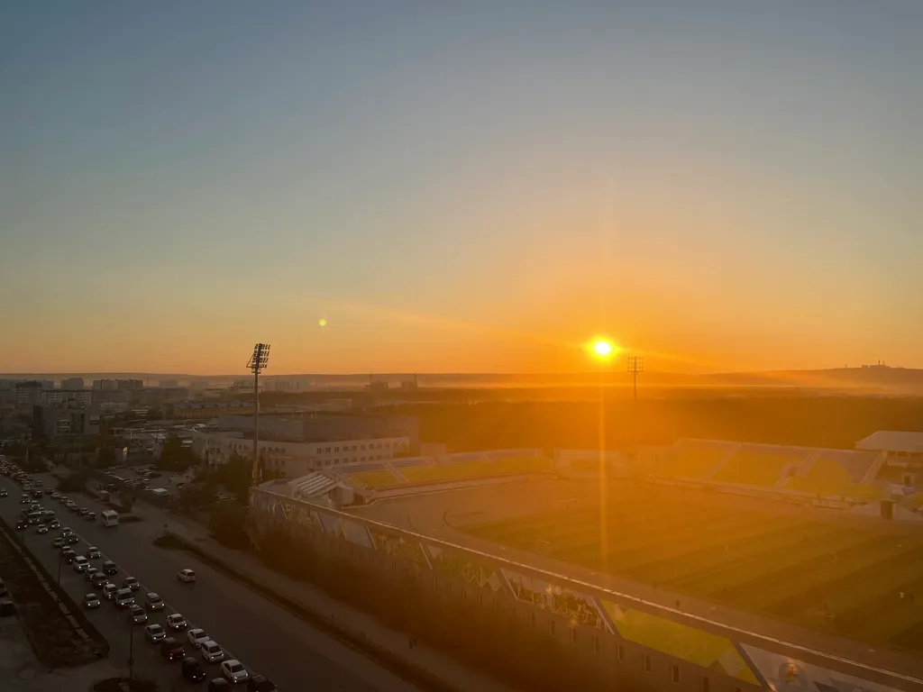 Студия с видом на стадион, парк