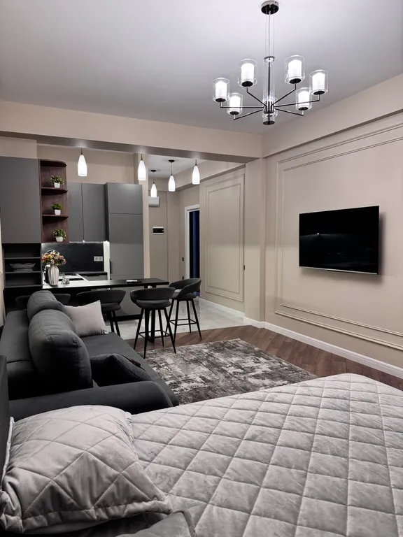 Квартира Квартира Уютная студия в элитном доме, с видом на море, в центре города — Каспийск