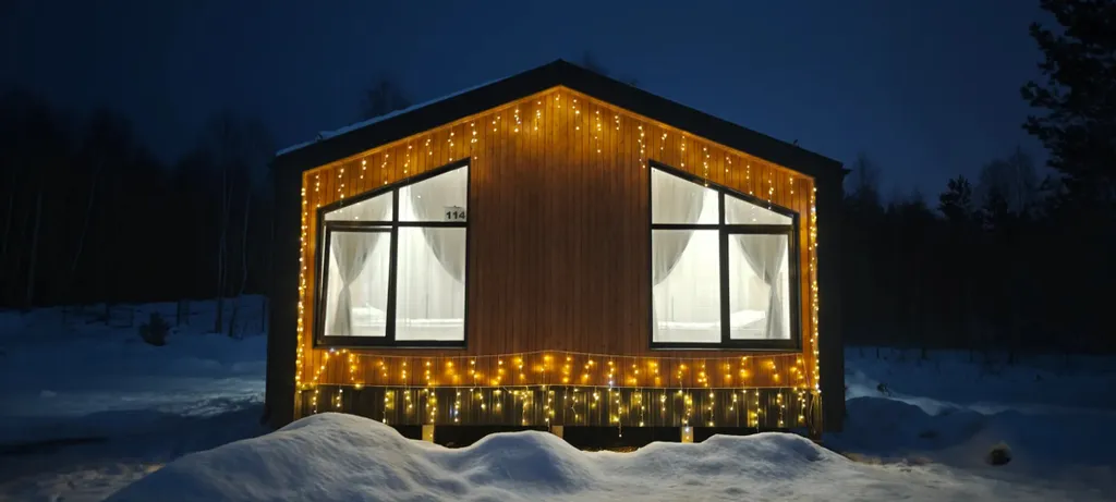 Коттедж Коттедж Уютный барнхаус на берегу реки Искона в окружении соснового леса — Можайск