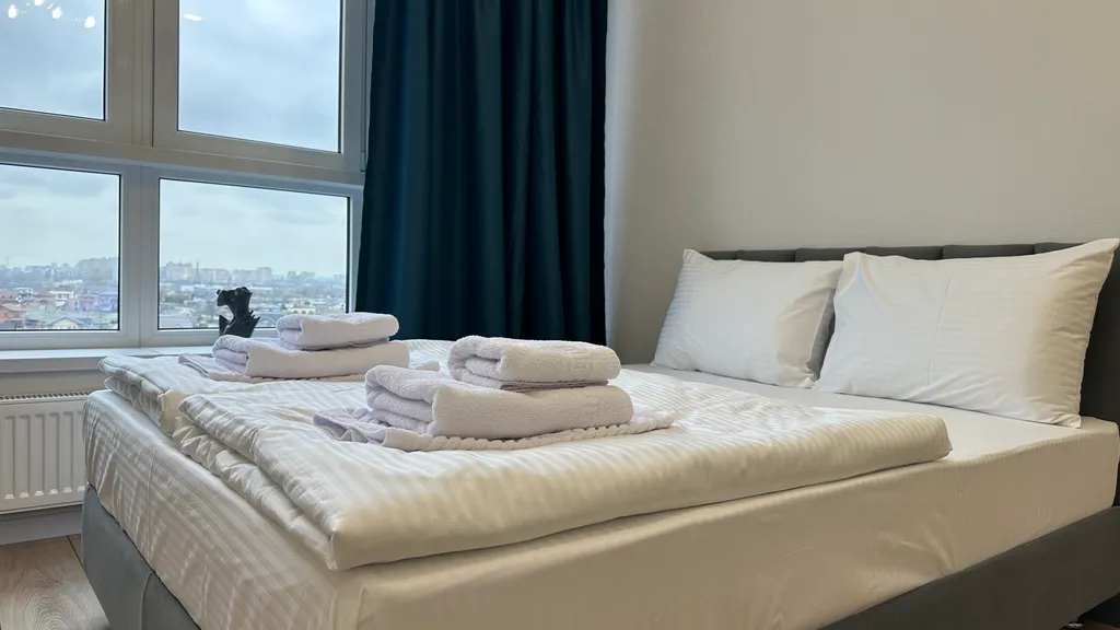 Квартира Квартира Уютная студия с панорамным видом на реку Кубань — Краснодар