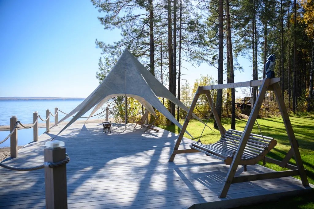 Комфортабельный дом у речного плёса