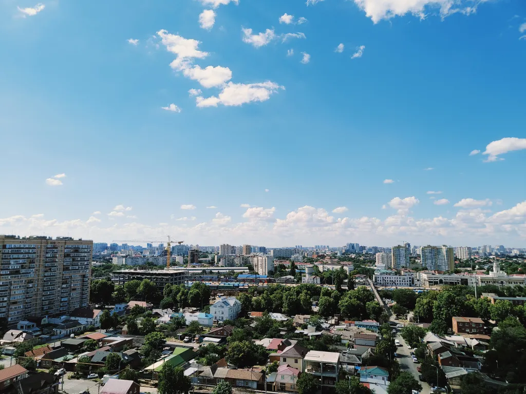 Квартира Уютная квартира с видом на город и реку Кубань в центре — Краснодар