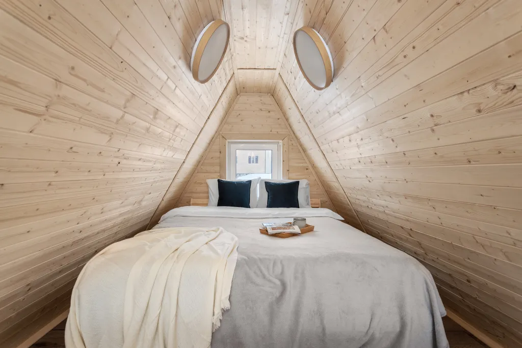 A-frame с беседкой и сауной у Игоры