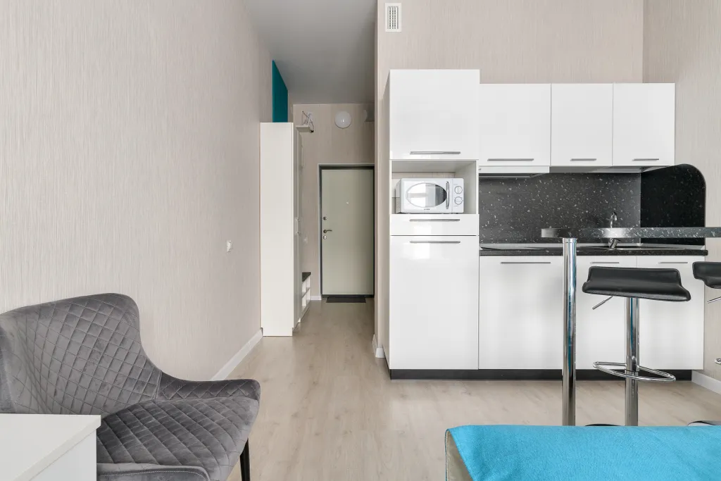 Квартира Квартира Студия в ЖК Салют у аэропорта — Санкт-Петербург