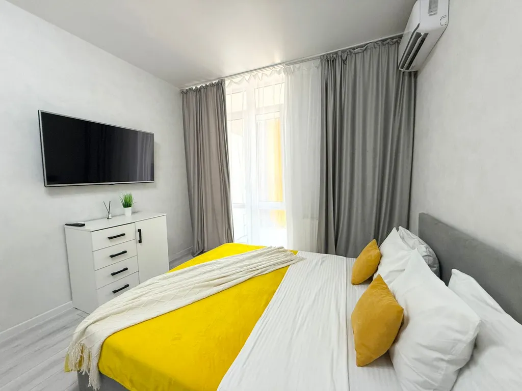 Квартира Квартира Уютная студия в комфортабельном микрорайоне Любимово — Краснодар