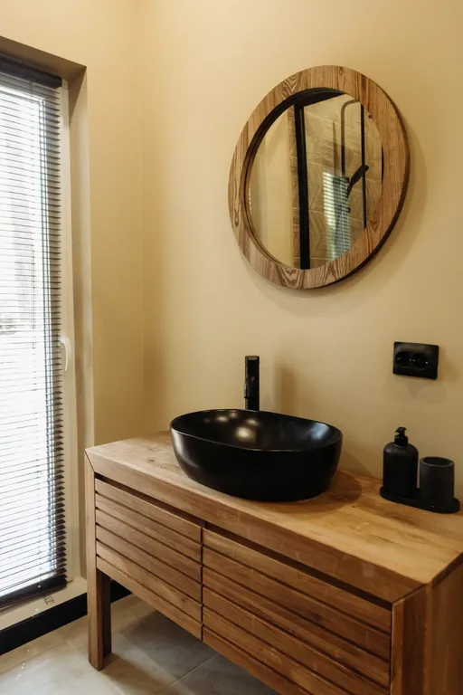 Барнхаус в стиле бохо в сосновом лесу