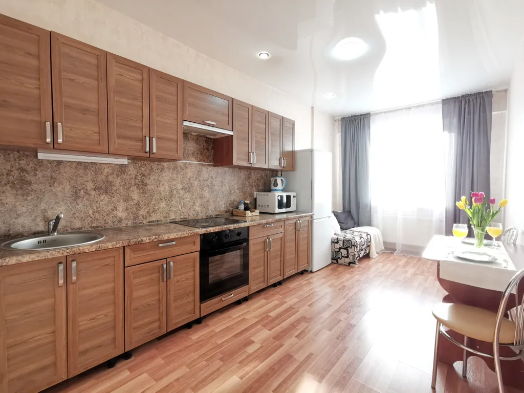 Уютная однокомнатная квартира с видом Волгу