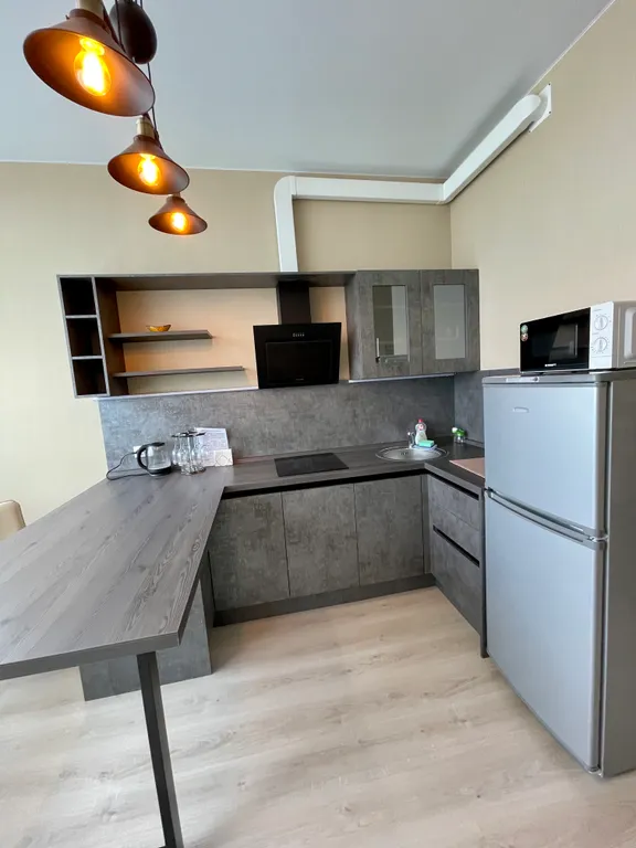 Панорамная квартира на верхнем этаже с видом на город