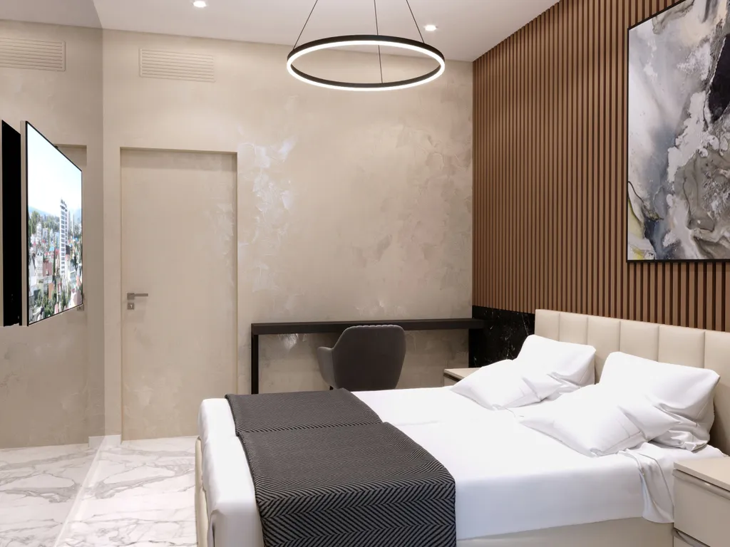 Апартаменты с красивым панорамным видом на  город и море