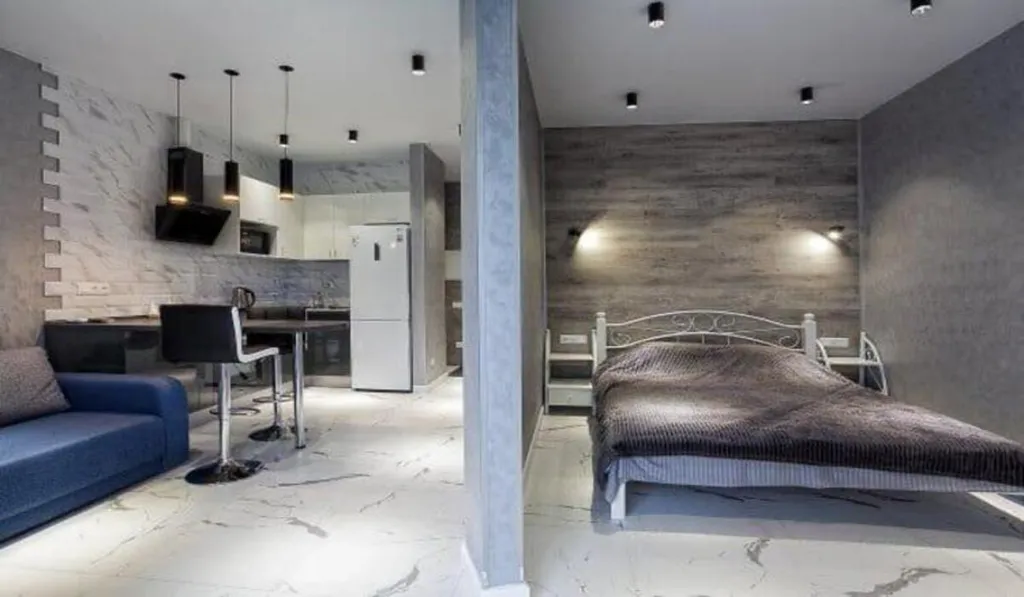 Парк хаус студия с видом на горы в Приморском парке