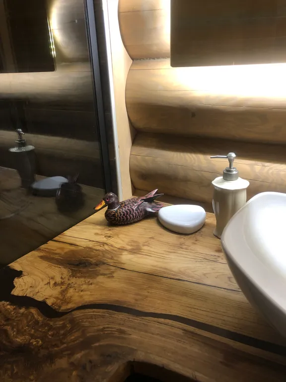 Дом у озера с теннисным столом