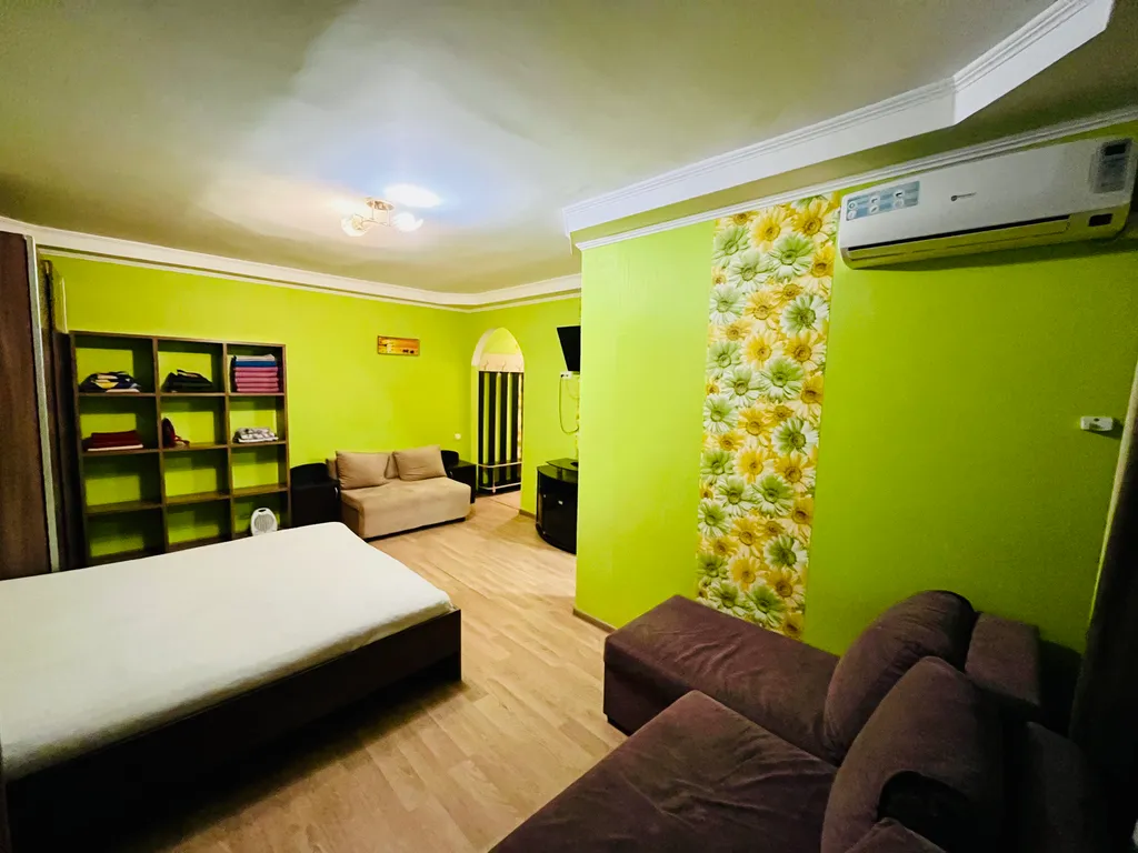 Уютная однокомнатная квартира с тремя раздельными спальными местами