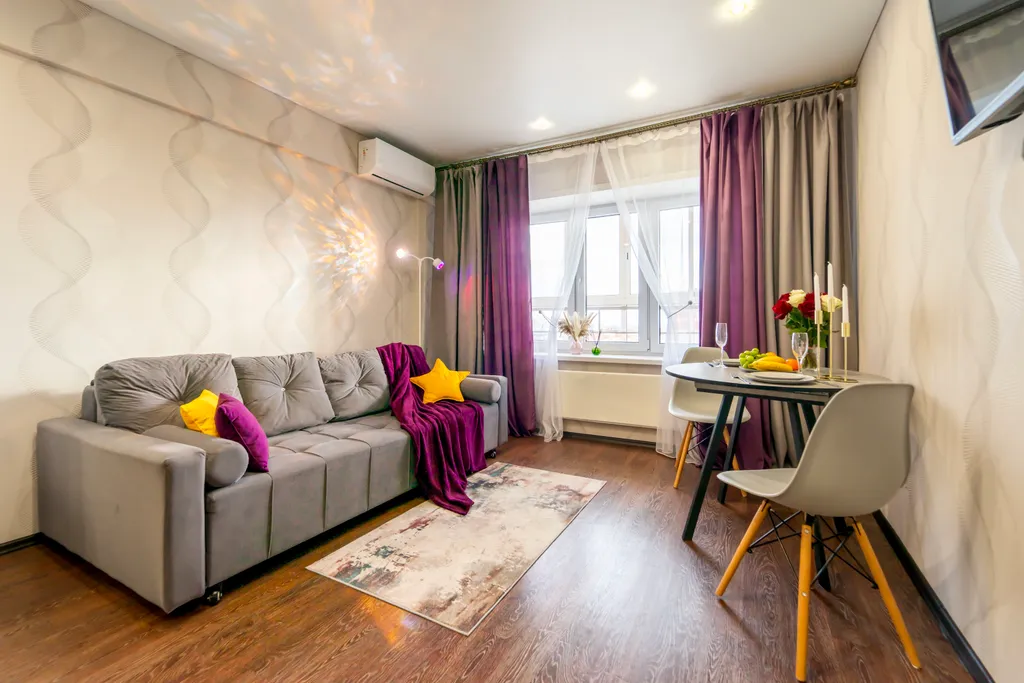 Видовая просторная до 6 гостей евродвушка с потрясающим видом с 22 эт