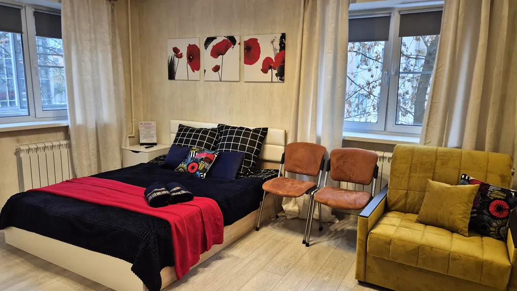 Яркая квартира в центре Пушкино у Победы