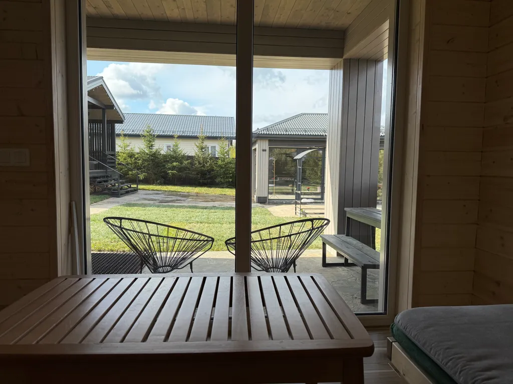 Дом с баней, сибирским чаном и теплой панорамной беседкой