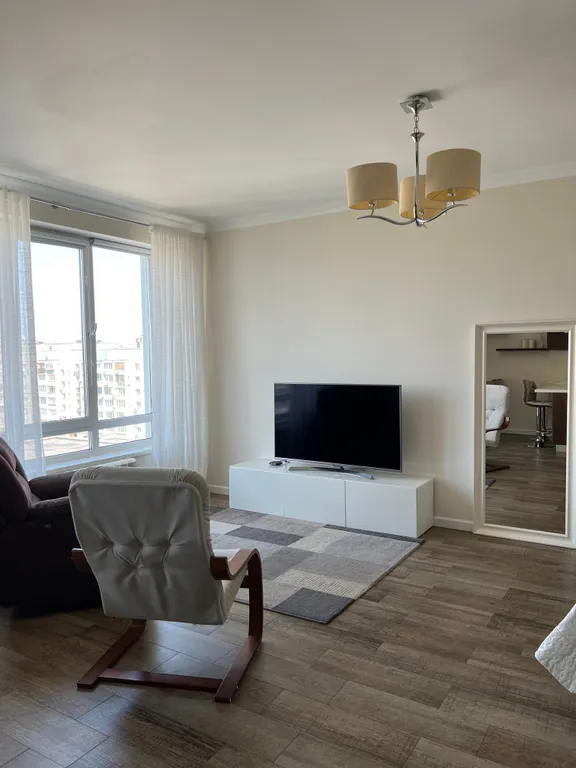 Уютная светлая студия с прекрасным видом в центре города