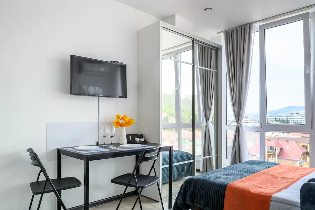 Уютная квартира с прекрасным видом из окна