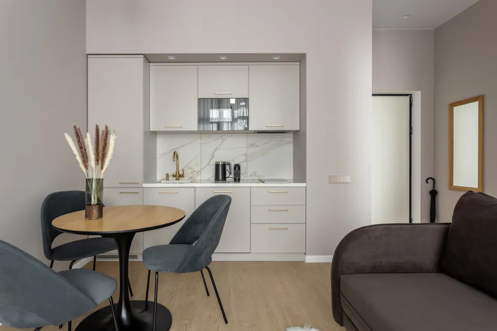 Квартира АПАРТАМЕНТЫ ДВУХКОМНАТНЫЕ 'БРАУН ФЛЭТПОРТ', для 4 гостей — Москва