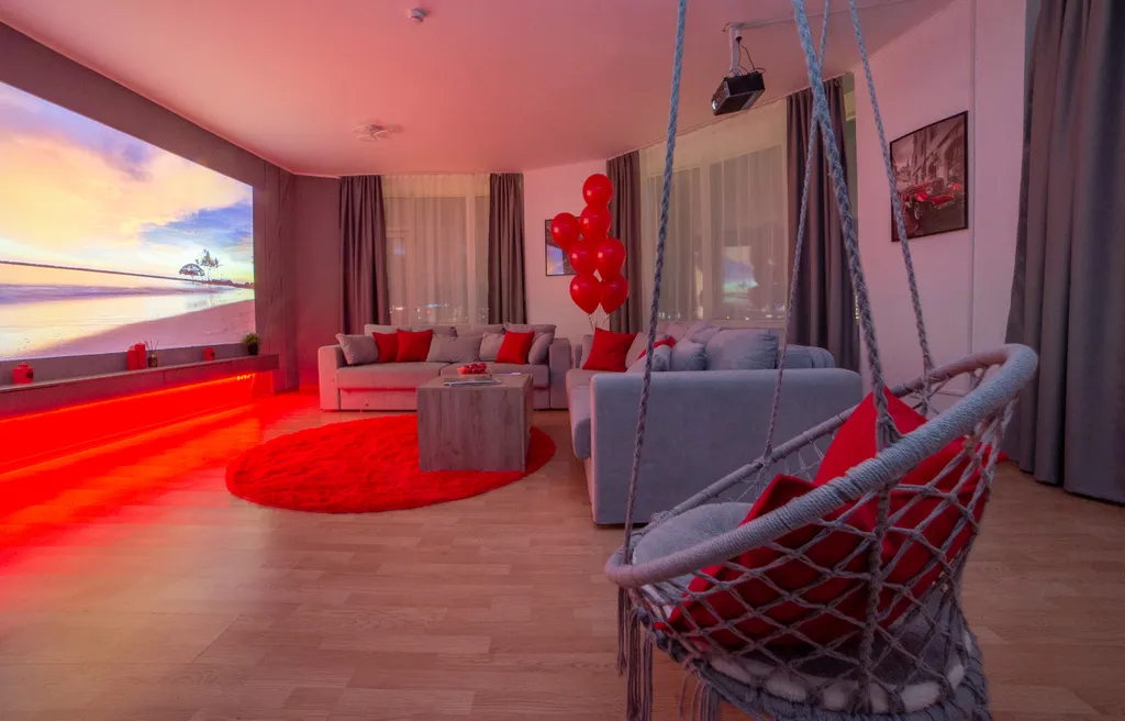 Бордовый закат в Чемпион-парк