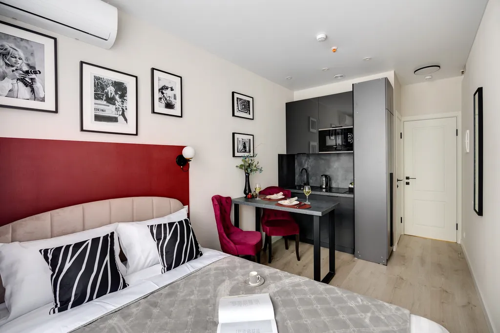 Квартира Квартира Стильная студия на ботаническом саду Bordo — Москва