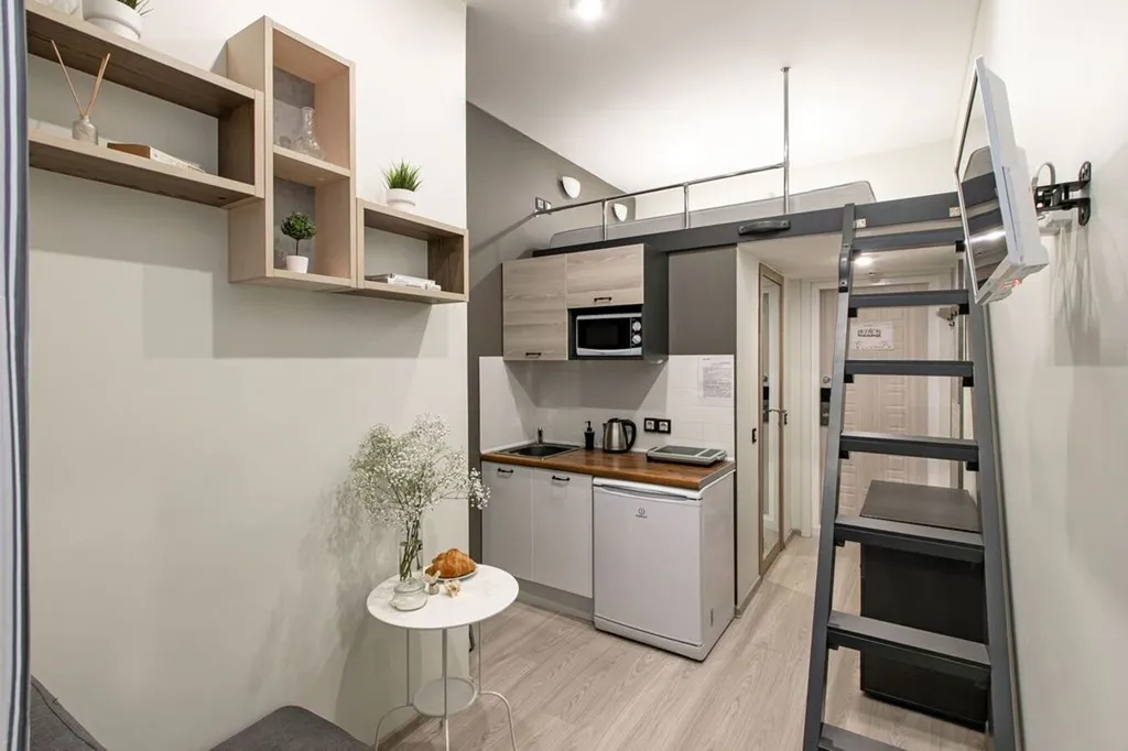 Квартира Квартира Двухъярусная студия на Васильевском острове — Санкт-Петербург