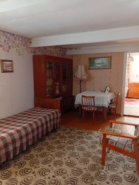 Карельский дом на берегу  озера.