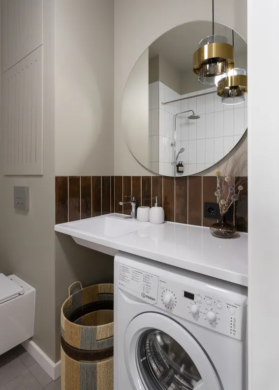 Просторная студия Mosaic brown с балконом для 3 гостей
