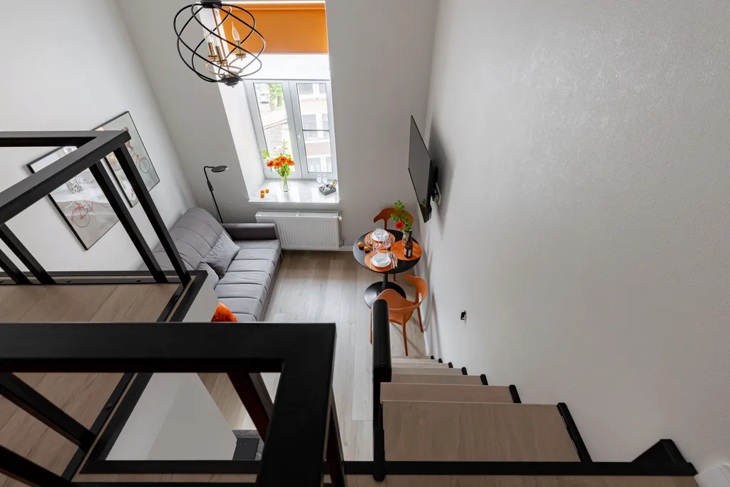 Квартира Квартира Новая дизайнерская студия Orange Room у Невского проспекта — Санкт-Петербург