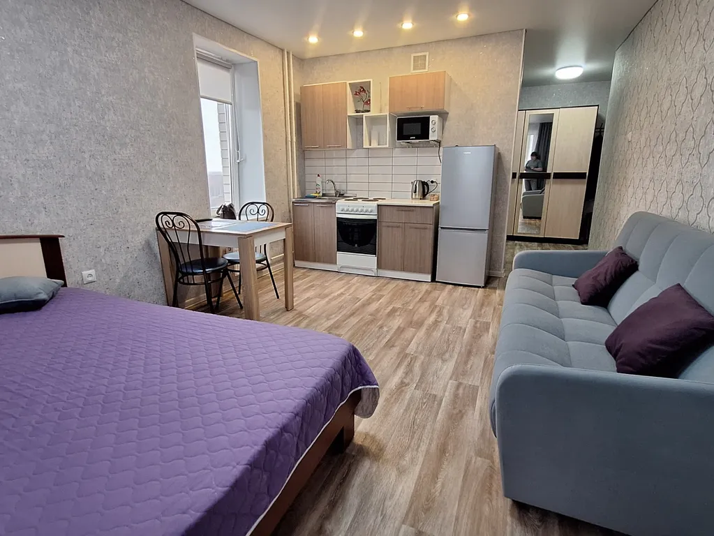 Уютная студия возле Ленты с шикарными видом на город