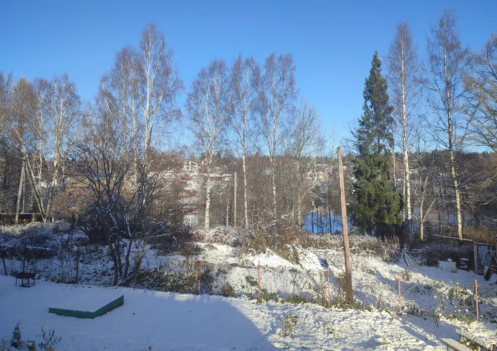 Петербургская дача на холме прямо у озера