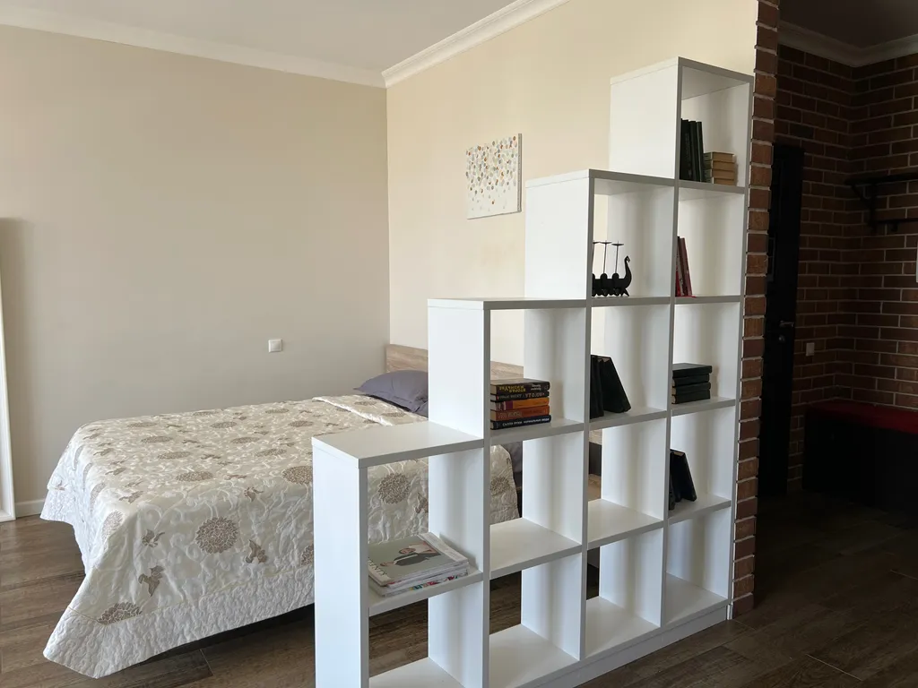 Уютная светлая студия с прекрасным видом в центре города