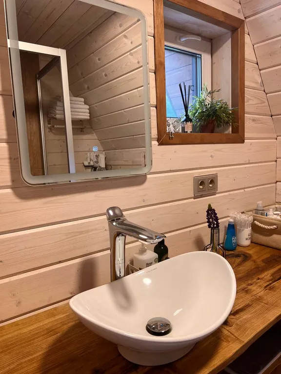 Домик с купелью фурако и русской баней