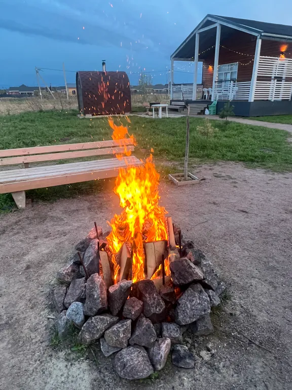 Коттедж Коттедж с русской парной на дровах — Владимировка