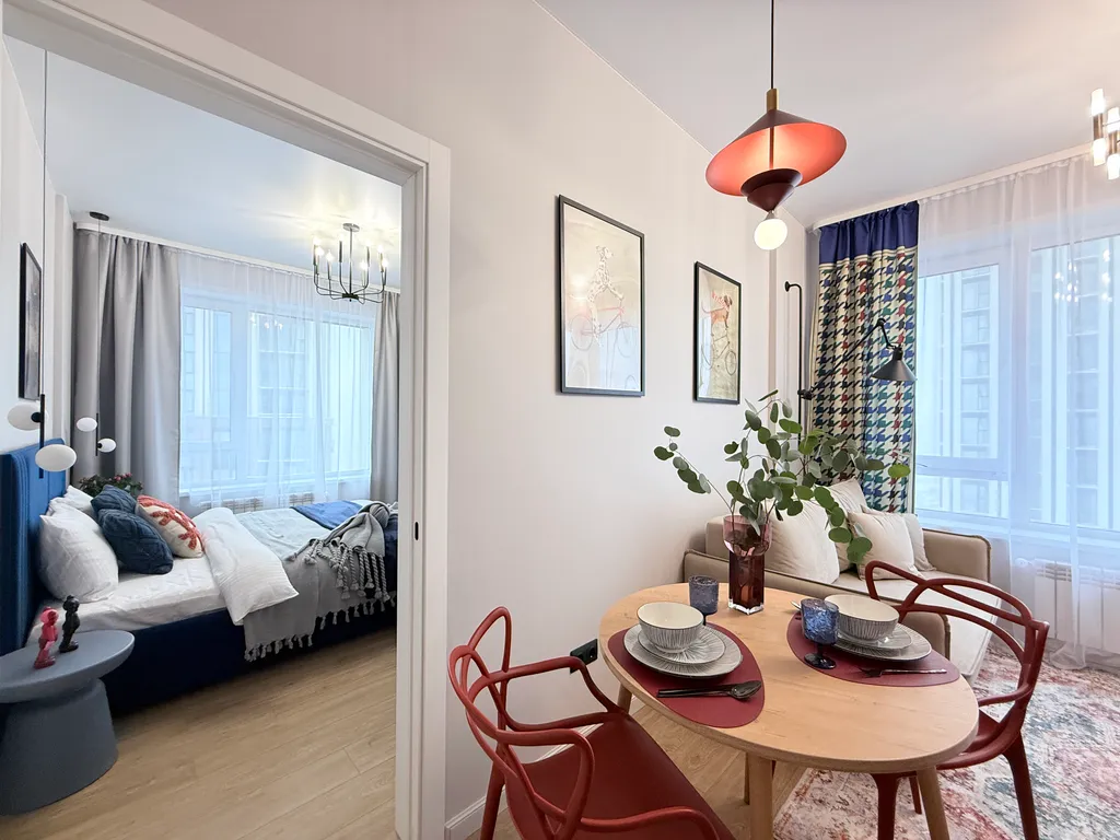 Квартира Квартира Яркий дизайн, панорама на реку прямо с кровати — Новосибирск