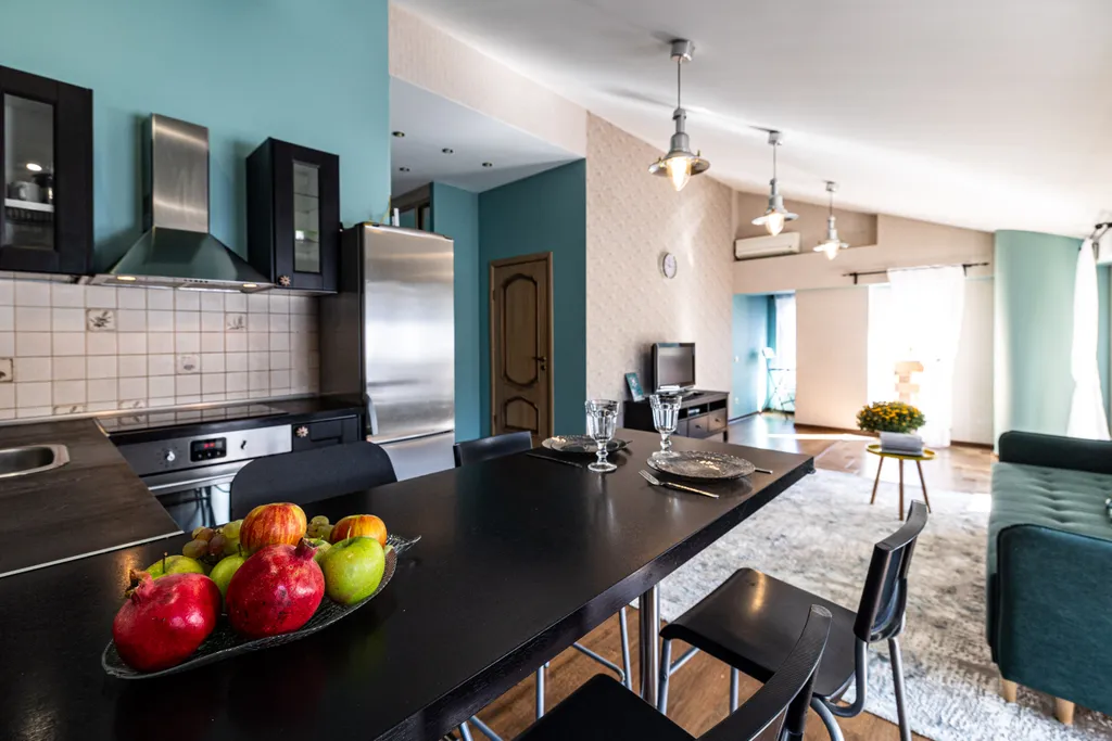 Просторная квартира с видом на горы