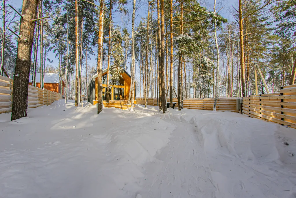 Дом с с чаном и сауной в сосновом лесу "Барн-хаус 2"