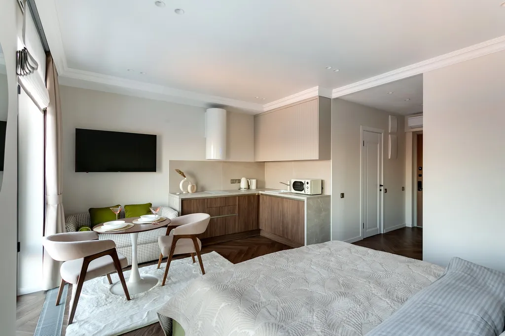 Квартира Квартира Видовая студия у метро Дмитровская — Москва