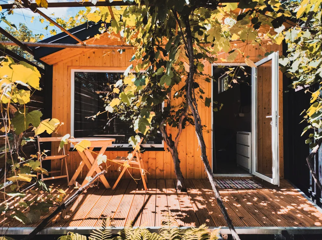 Коттедж Современный, уютный эко дом под виноградником с террасой — Кисловодск